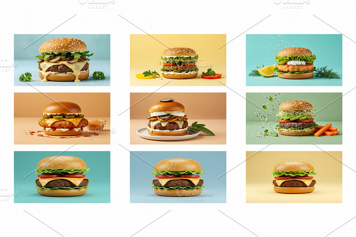 35 Realistic Burger Stock Photos for, a Food & Drink Photo by Beshr Abdulhadi (Photo 3 of 6)