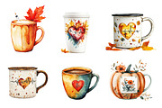 Nurse Fall Harvest Coffee Mug png, an Illustration by CreationArt (Thumbnail 3 of 5)