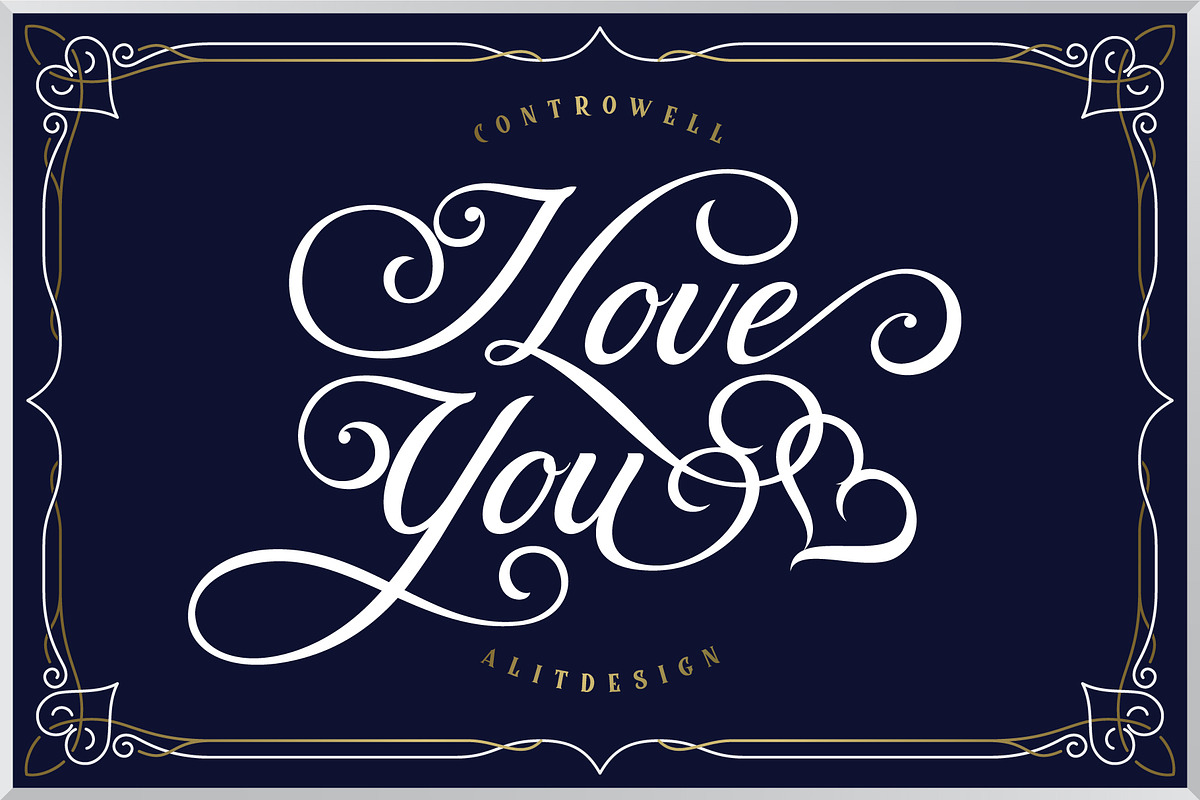 Controwell Victorian Typeface 30%! preview 2