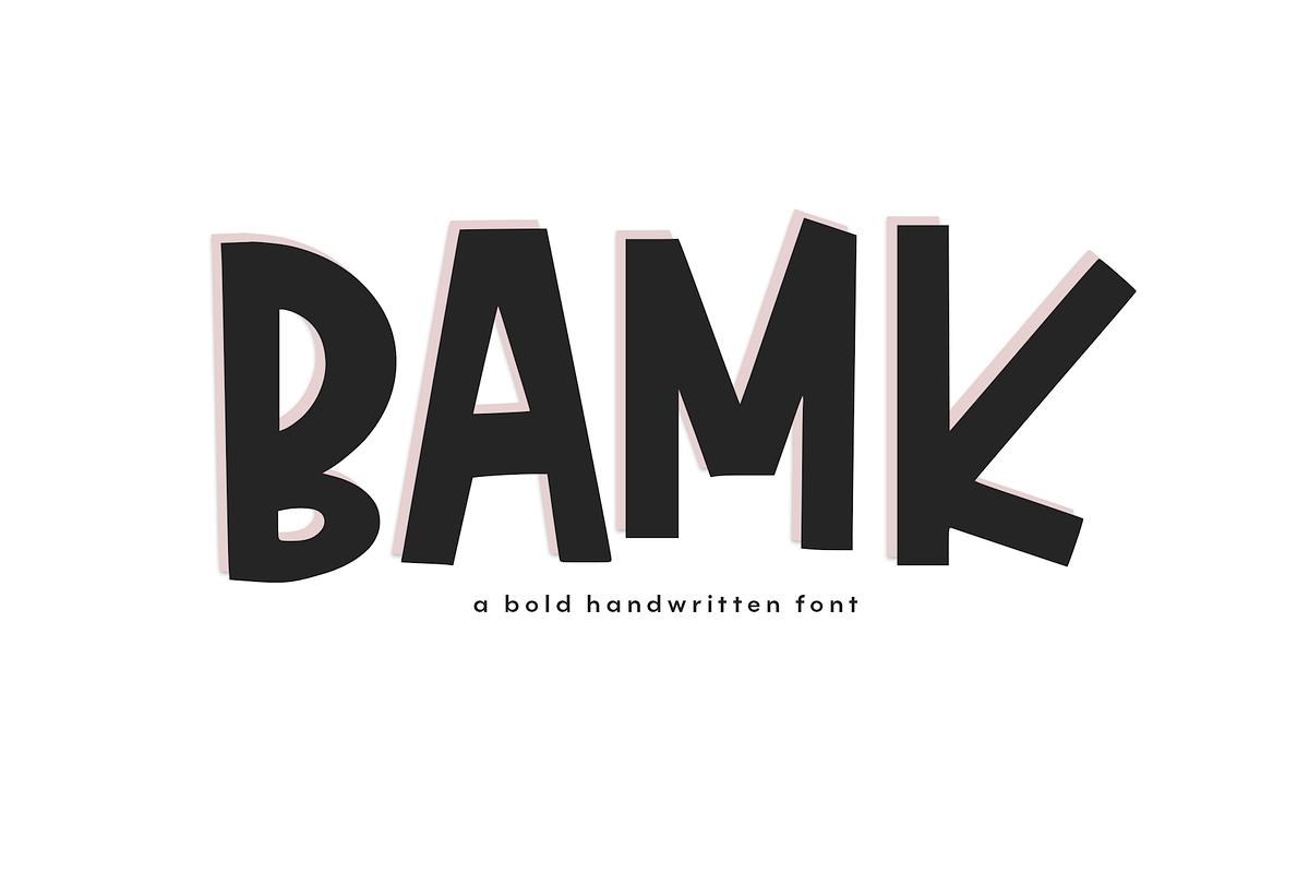 BAMK | A Bold Handwritten Font