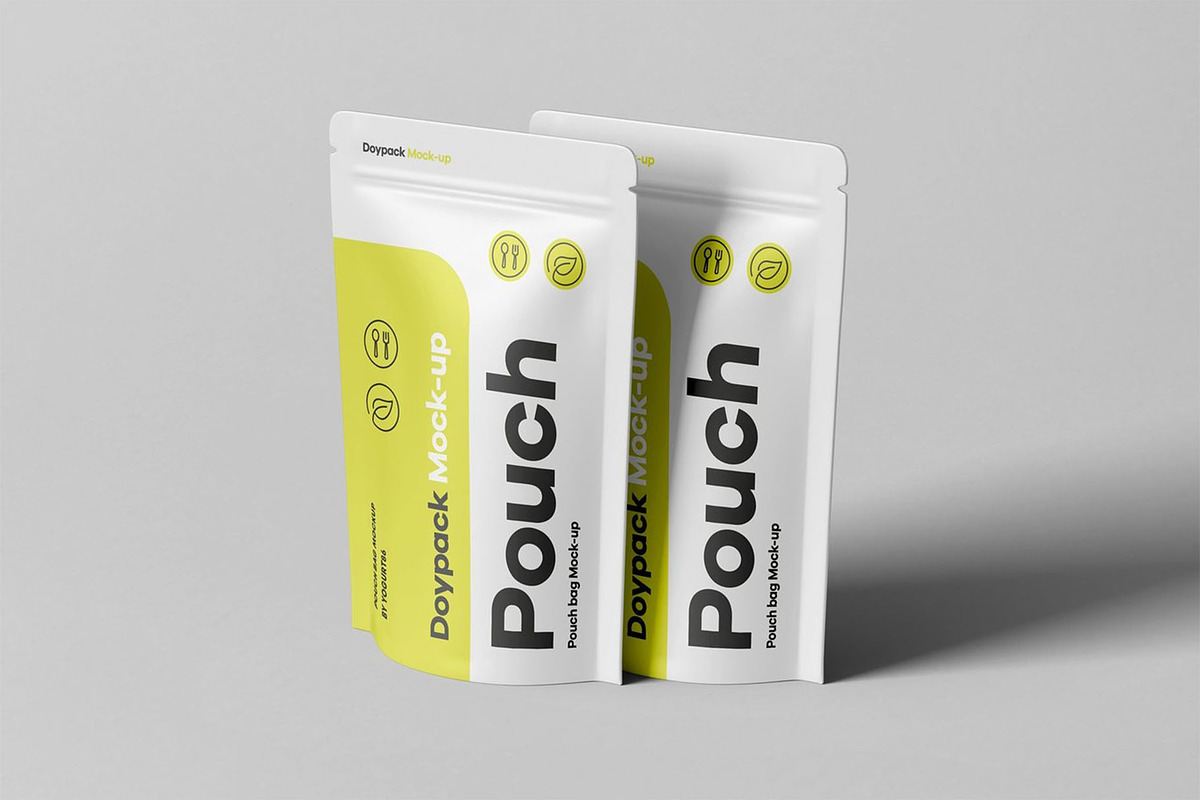 Doypack Pouch Mock-up, a Packaging Mockup by Se٧enStudio (Photo 3 of 12)