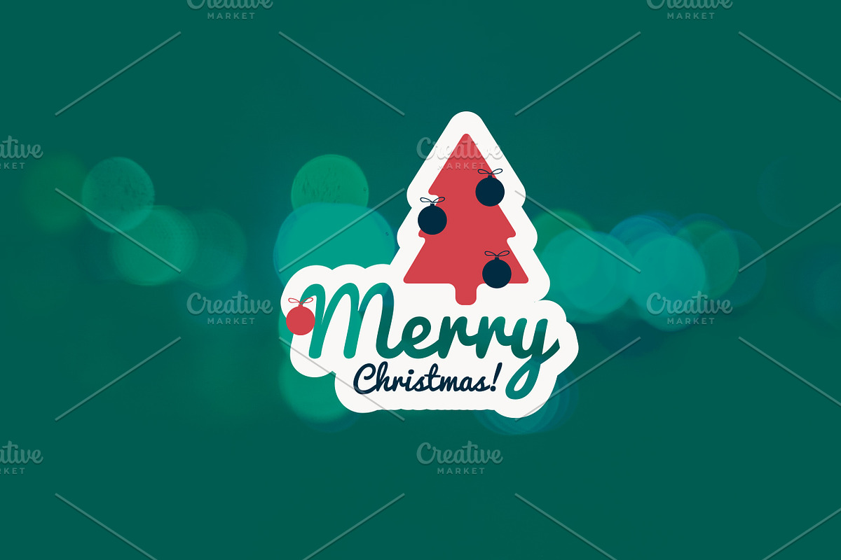 25 Christmas Badges & Labels, a Decorative Illustration by IB (Photo 5 of 5)