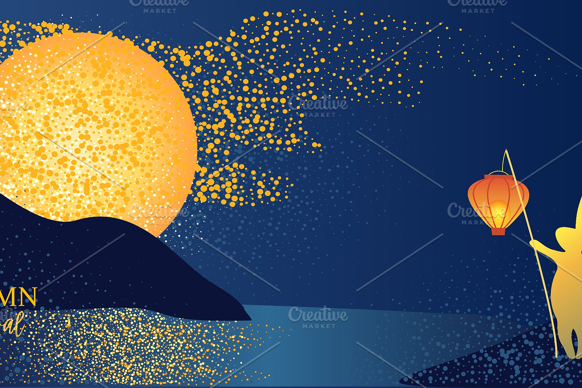 Mid-Autumn Festival Illustration, a Seasonal Illustration by Valenty (Photo 2 of 3)