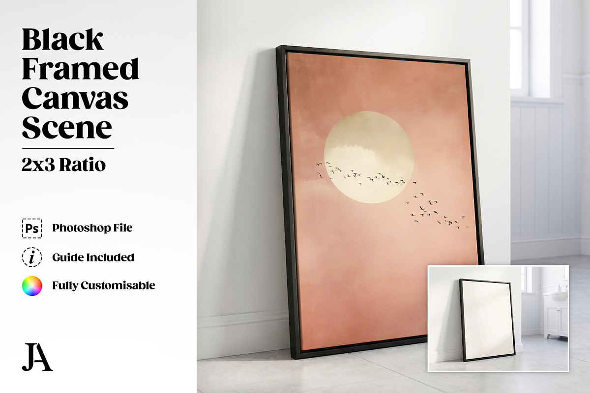 Framed Canvas Mockup Bundle PSD, a Household Mockup by Julian Adams (Photo 30 of 35)