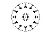 Black and White Mandala Patterns Set, a Decorative Illustration by NJ Himel (Thumbnail 56 of 101)