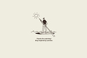 Warm Days: Summer Line Art, a Person Illustration by Olly Kava (Thumbnail 10 of 10)