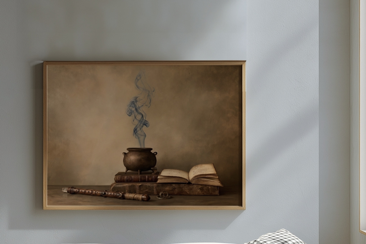 Vintage Witch Starter Kit Wall Art, a Seasonal Illustration by PrintablesByFranklyn (Photo 4 of 4)
