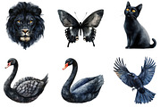 Black Animals Icon Clipart, an Illustration by DreamArtGraphic (Thumbnail 2 of 4)