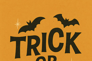 Retro Trick or Treat Halloween, a Decorative Illustration by Virgo Studio