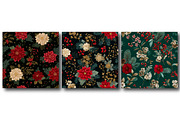 Seamless Christmas Floral Digital, a Texture Illustration by DreamPrint404 (Thumbnail 3 of 4)