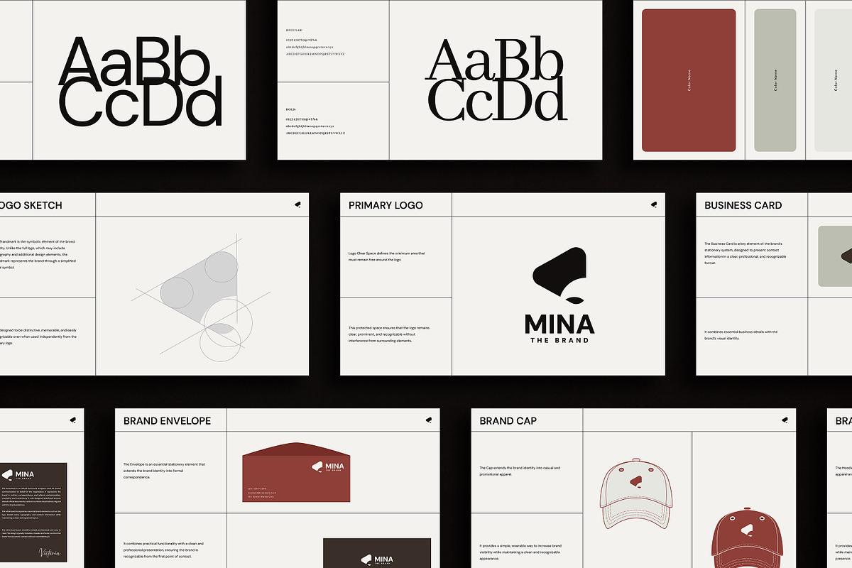 MINA | Bundle Brand Guidelines, a Branding & Logo Template by Artisan Vibes (Photo 3 of 11)
