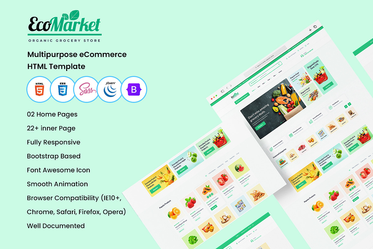Organic & Food Store HTML5 Template, a HTML Template by CodexCoder Themes