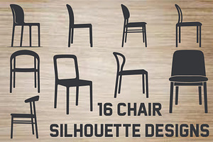 Chair Silhouette Designs, an Object Graphic by hafijul