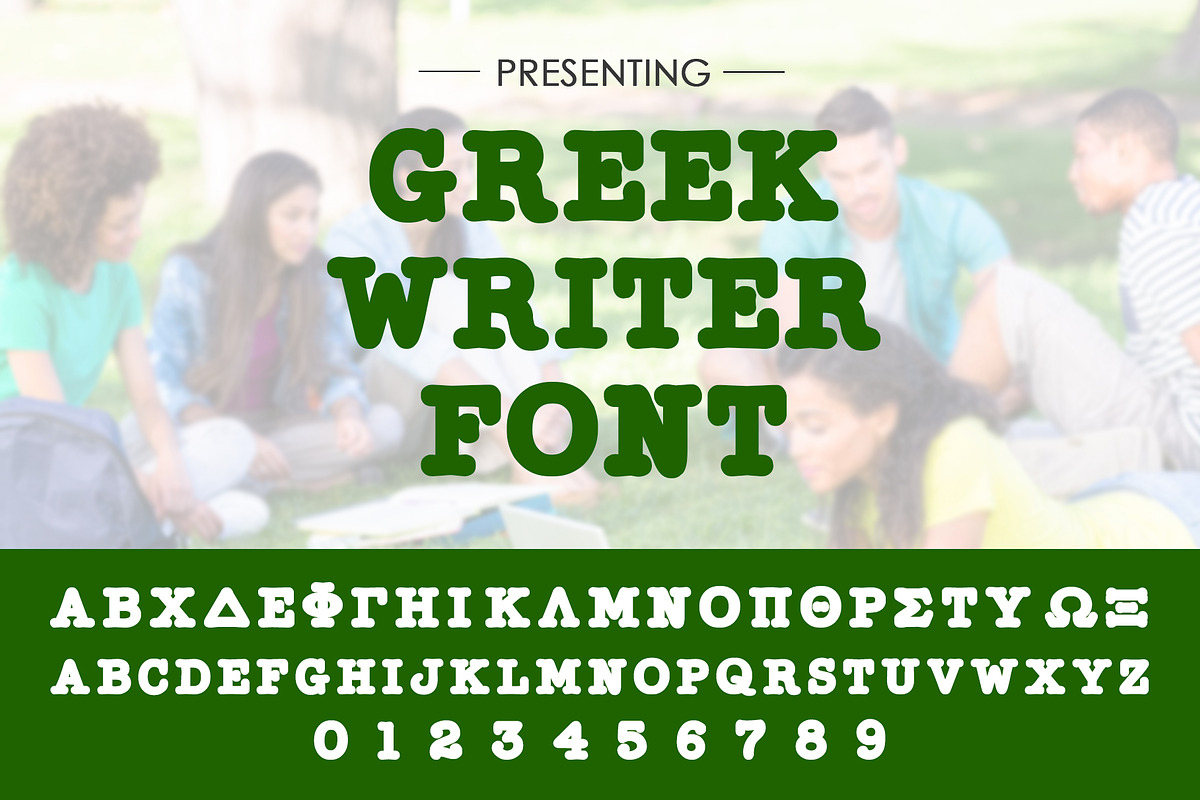 Greek Writer Font Set preview 4