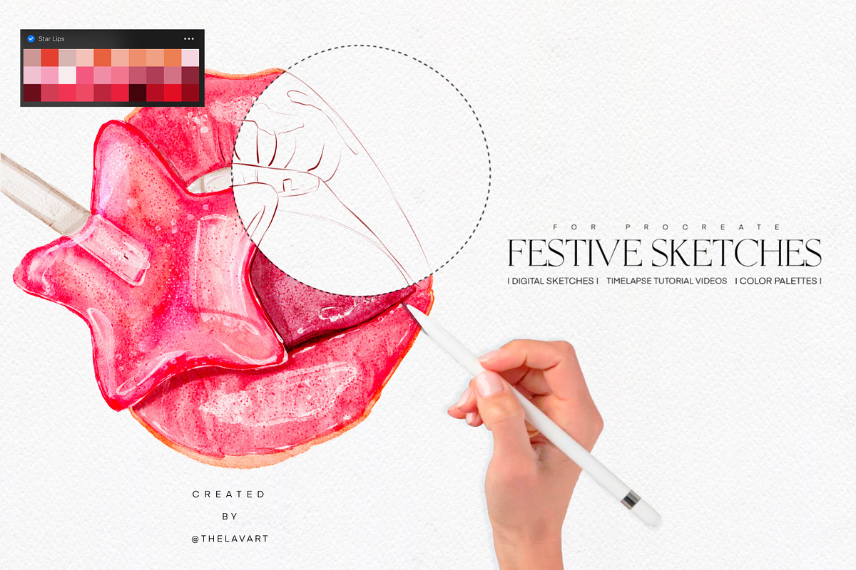 Festive Sketches & Color Palettes, a Palette Add-On by Liquid Amethyst Art (Photo 11 of 11)