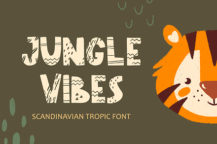 Jungle Vibes • Font Family, a Font by moolesya