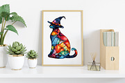 Halloween Stained Glass Clip art, an Illustration by Canvas Craft (Thumbnail 6 of 7)