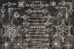 Winter borders,snowflakes,decor
