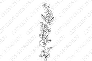 Roses Rose Flowers Design In Vintage