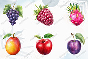 Fruits PNG Clipart Bundle, an Illustration by designcity5 (Thumbnail 3 of 5)