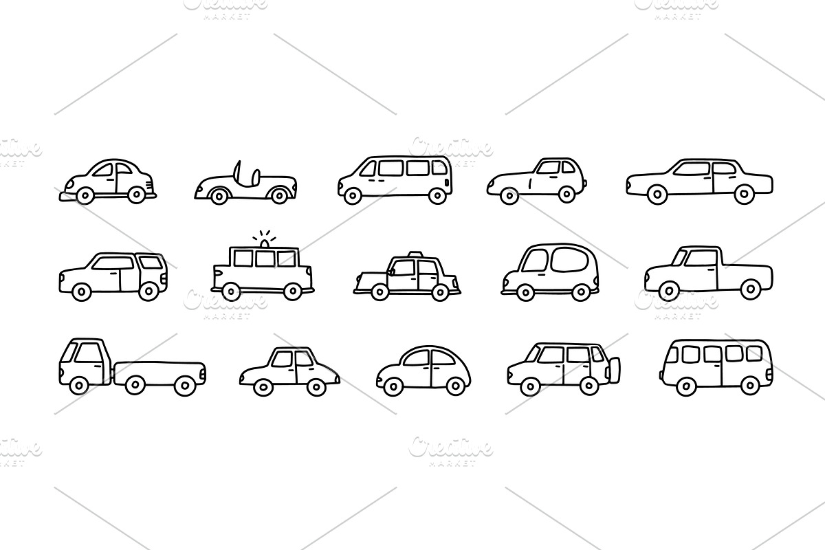 Cars transport vehicles with vehicle, a Transportation Illustration by winwin.art