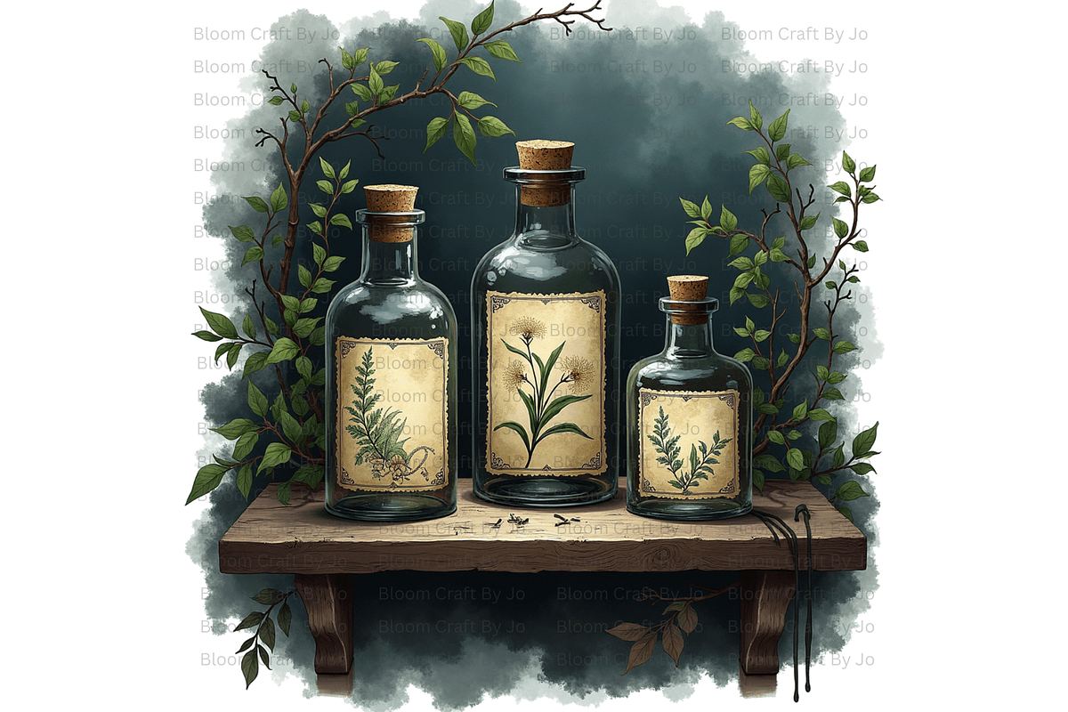Apothecary Jars, a Decorative Illustration by Bloom Craft Creations (Photo 6 of 12)