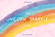 The Unicorn Sparkle font, a Handwritten Font by SuperNata (Thumbnail 1 of 4)