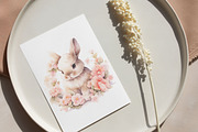 Floral easter bunny clipart, an Object Graphic by MyLittleMeow (Thumbnail 2 of 7)