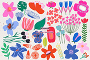 Flower Market Naive Abstract Blooms, a Decorative Illustration by likorbut (Thumbnail 3 of 12)