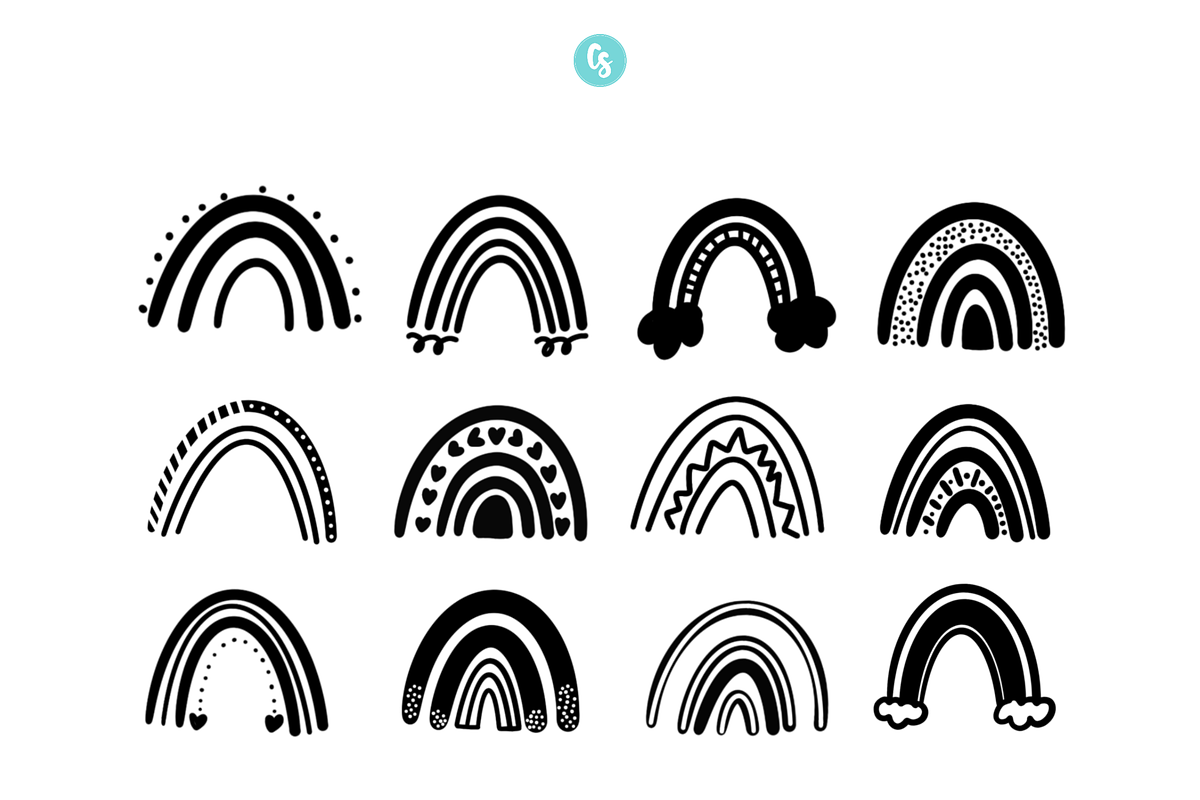 Rainbow Procreate Stamp Brushes, a Brush Add-On by Cate Shaner (Photo 2 of 4)