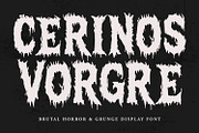 Cerinos Vorgre Brutal Horror Grunge, a Blackletter Font by Maulana Creative (Thumbnail 1 of 7)