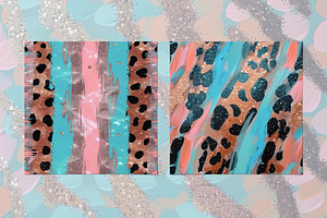 Pastel Leopard Skin Seamless Pattern