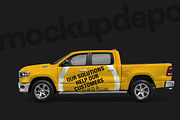 Dodge RAM Pickup Truck Mockup, a Mockup by mockupdepot (Thumbnail 2 of 5)
