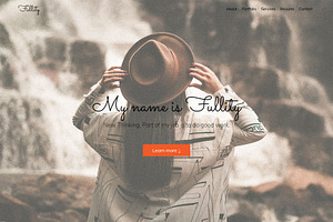 Fullity - Personal Bootstrap 4, a Bootstrap Template by Marrow Melow