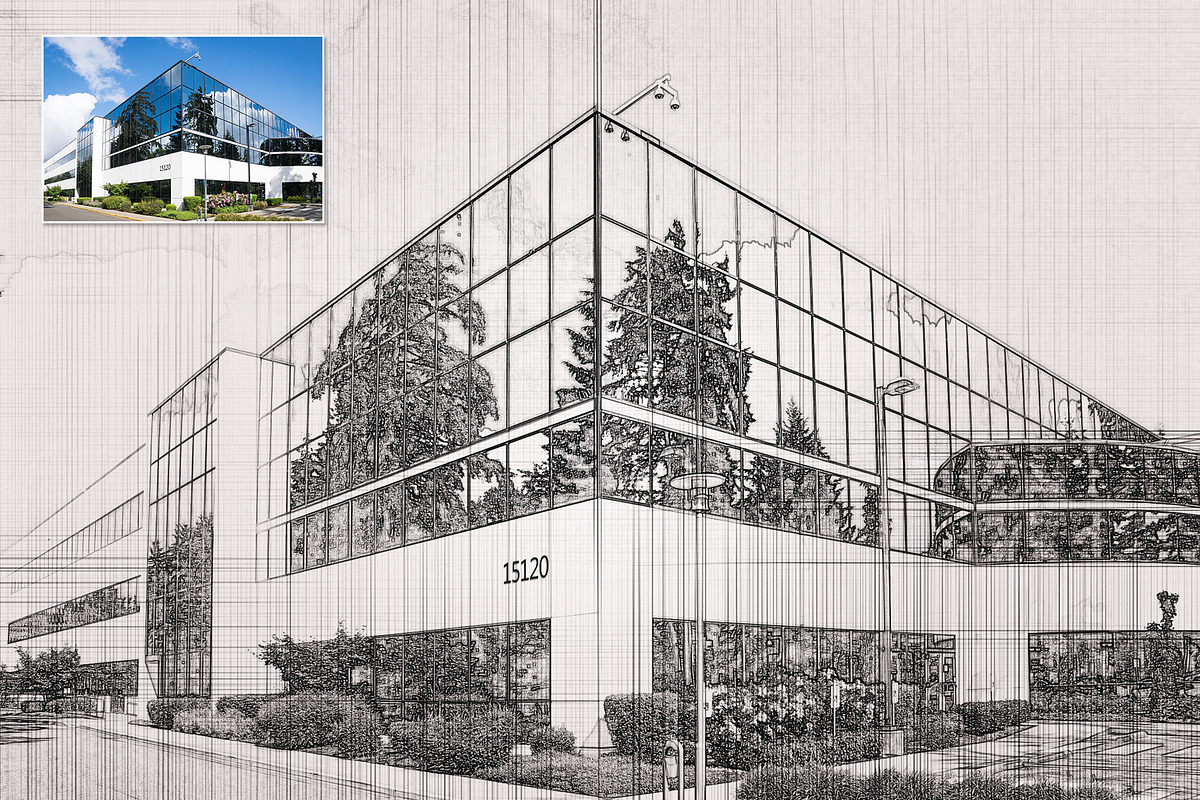 Architectural Sketch Effect, an Action Add-On by U_Design (Photo 4 of 6)
