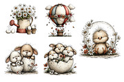 Whimsical Easter Spring Clipart, an Illustration by Dream Creation (Thumbnail 5 of 5)