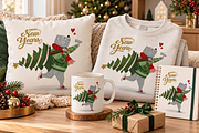 Christmas bear illustration, an Animal Illustration by StudioLondon (Thumbnail 1 of 3)