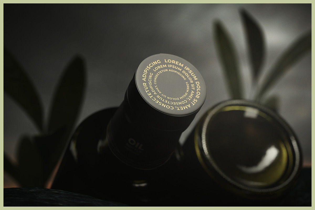 Olive Oil Bottle Mockup, a Packaging Mockup by AY Mock-Ups (Photo 9 of 10)