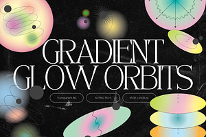 Gradient Glow Orbit Shapes