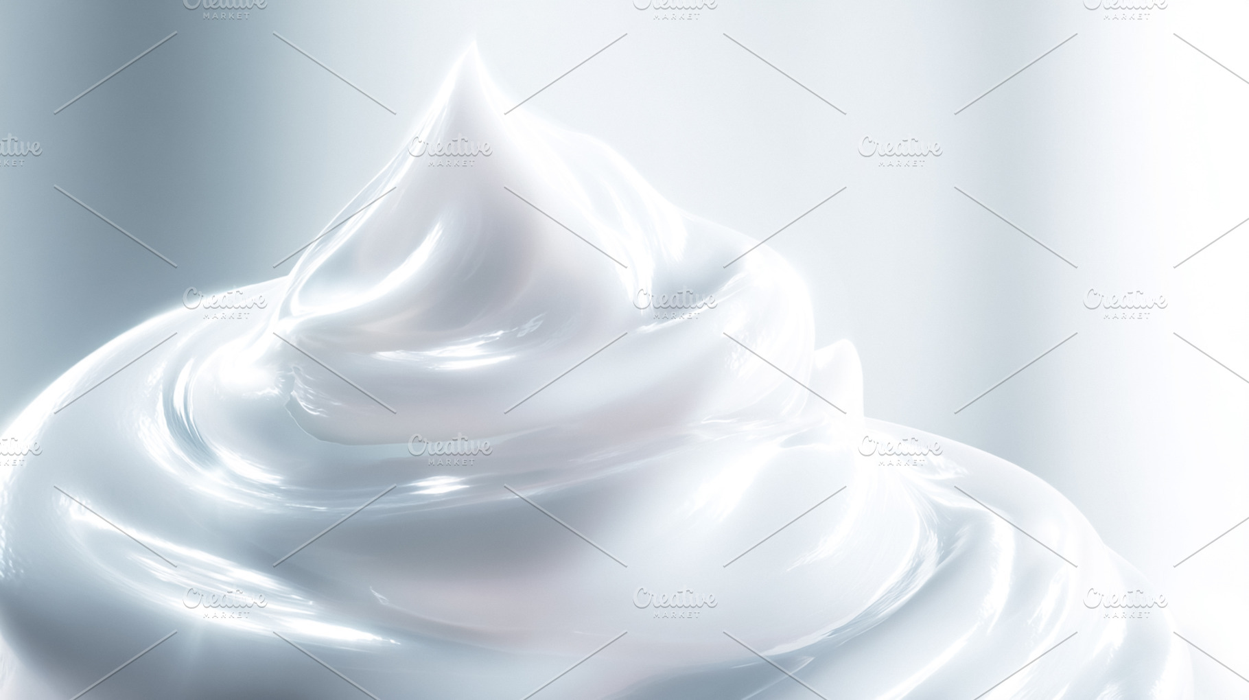 White creamy texture forming a luxurious swirl, representing ski, a Photo by Studio ANNA
