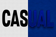 Casual 3D editable text effect, a Layer Style Add-On by Hello Muh (Thumbnail 2 of 2)