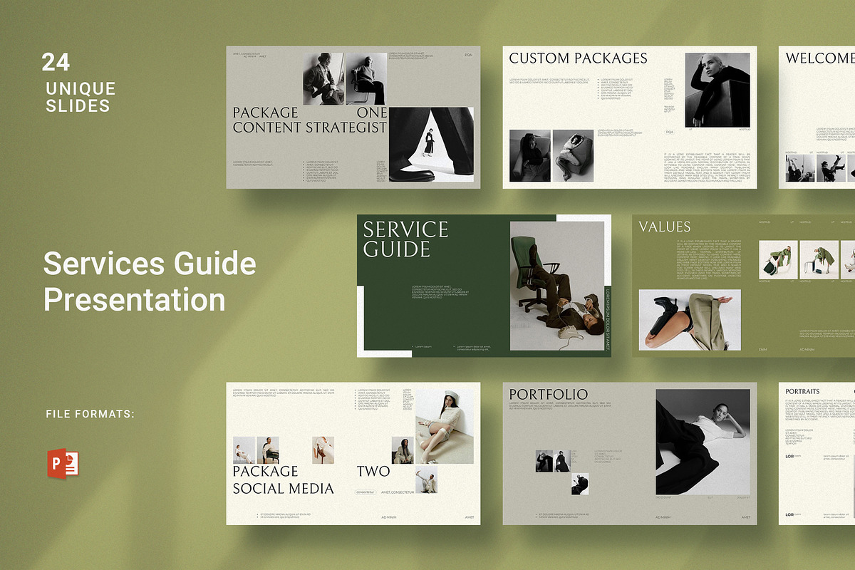 Services Guide Presentation Template, a Presentation Template by Dream-Lab (Photo 1 of 7)