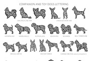 Companion and Toy Dogs Silhouettes, an Animal Illustration by pet design shop (Thumbnail 4 of 15)