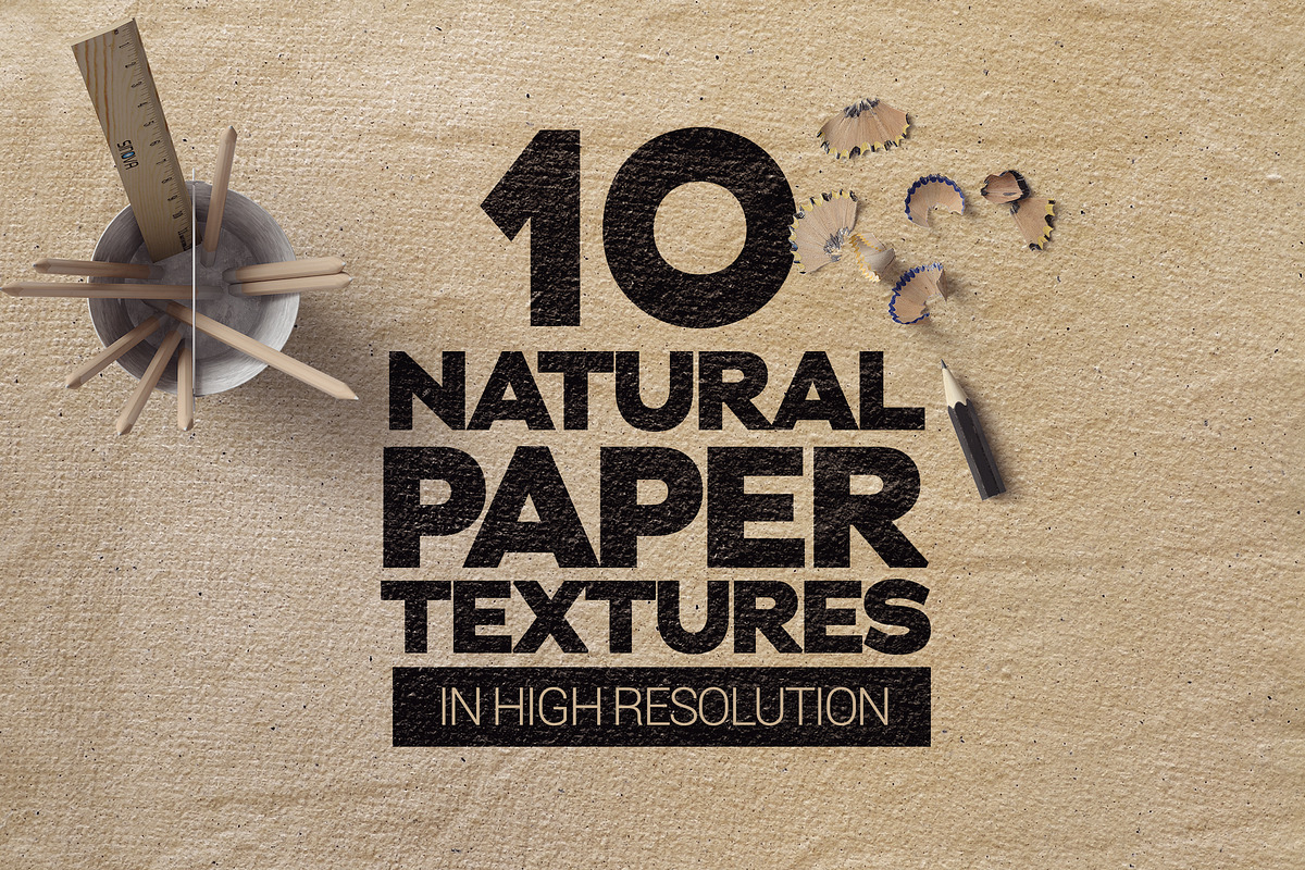 Natural Paper Textures x10, a Texture Graphic by SmartDesigns (Photo 1 of 5)
