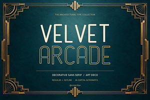 Velvet Arcade Architectural Art Deco