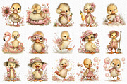 Summer Funny Ducklings Clipart, an Illustration by Craft Nest (Thumbnail 6 of 12)
