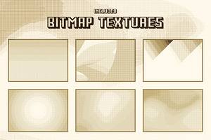 Bitmap Dither Text Effect Set