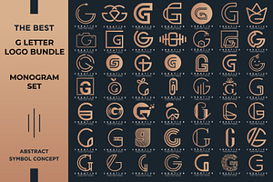 Letter G Logo Bundle Monogram Set