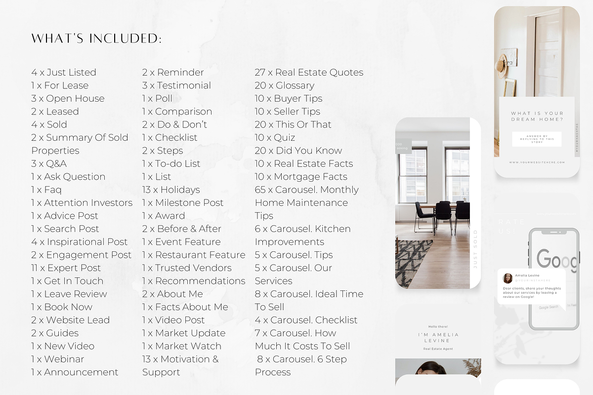 350 Real Estate Story Templates, a Social Media Template by ZoaniDesign (Photo 2 of 10)