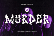 CS Murder – Black Metal Font, a Blackletter Font by Craft Supply Co. (Thumbnail 1 of 8)